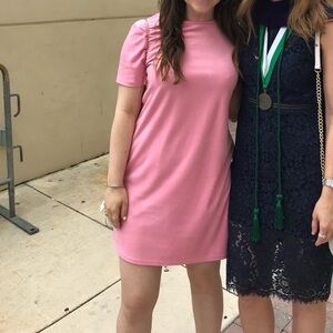 Zara Pink Short Sleeve Dress